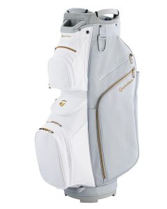 Kalea Gold Cart Bag, White-Grey